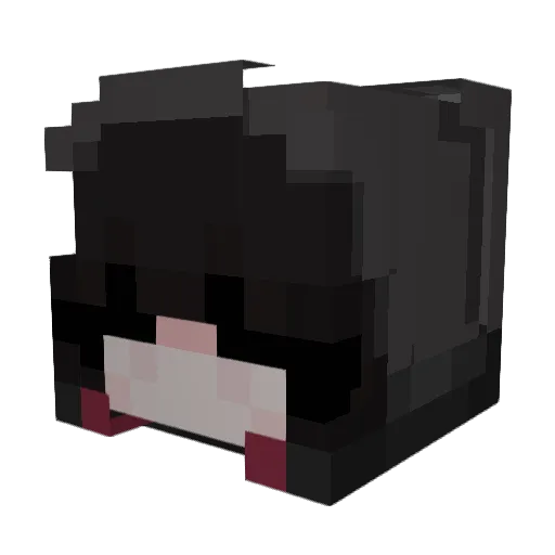 awau Minecraft avatar head, 3D render