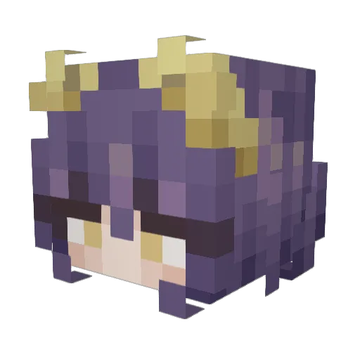away_cold Minecraft avatar head, 3D render