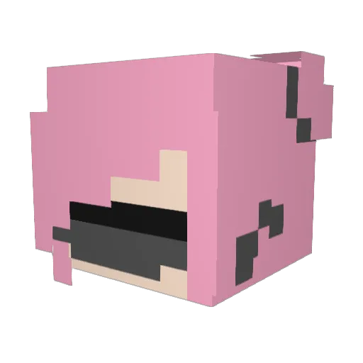 awaygoth Minecraft avatar head, 3D render