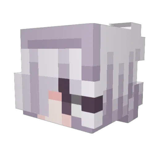 awbert_ Minecraft avatar head, 3D render