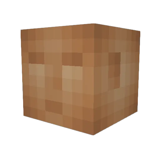 awd012 Minecraft avatar head, 3D render