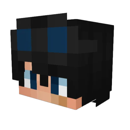 awddl Minecraft avatar head, 3D render