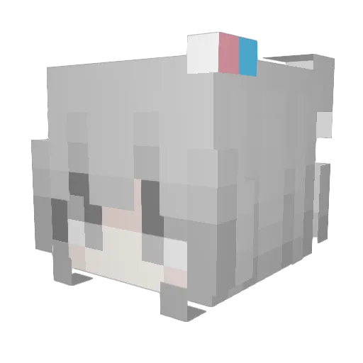 awdinality Minecraft avatar head, 3D render