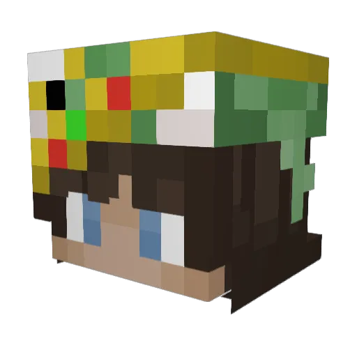 awe579 Minecraft avatar head, 3D render