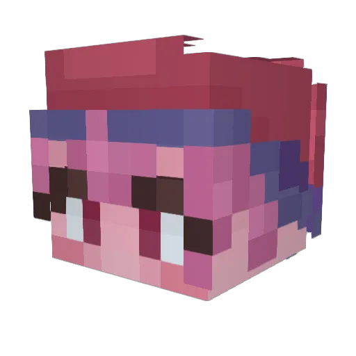 awebo259 Minecraft avatar head, 3D render