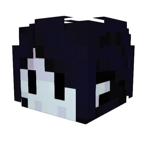 awedweee Minecraft avatar head, 3D render