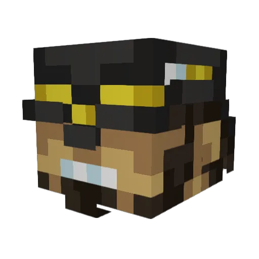 awes2 Minecraft avatar head, 3D render