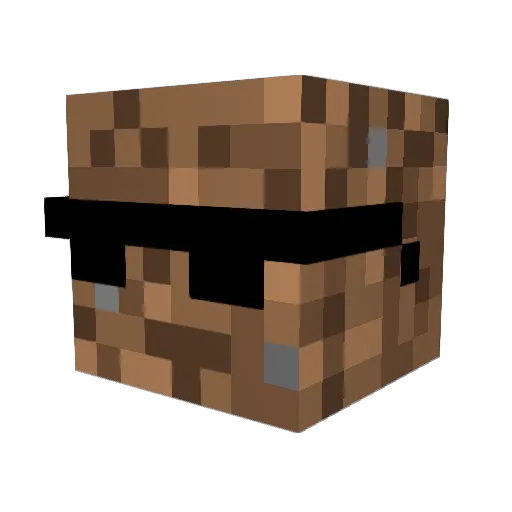 aweskrr Minecraft avatar head, 3D render