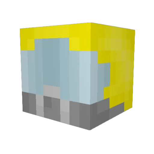 awesome100 Minecraft avatar head, 3D render