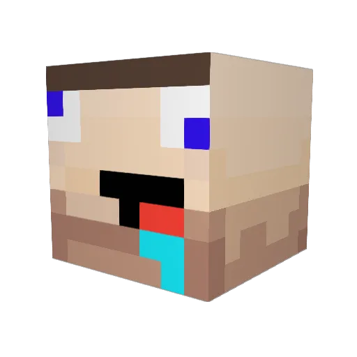 awesome1240 Minecraft avatar head, 3D render