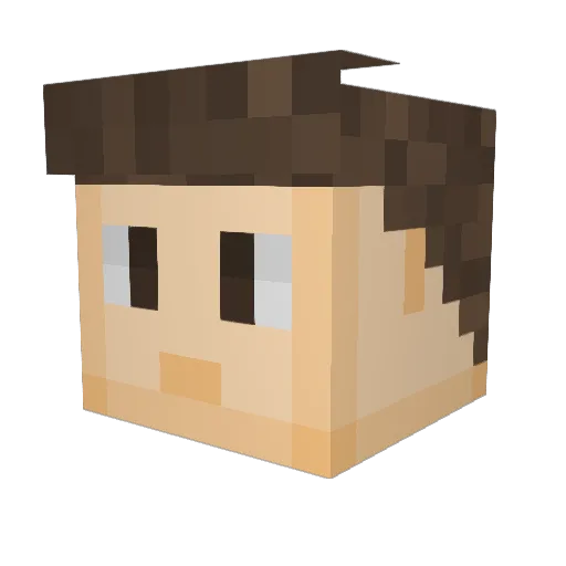 awesome1414 Minecraft avatar head, 3D render