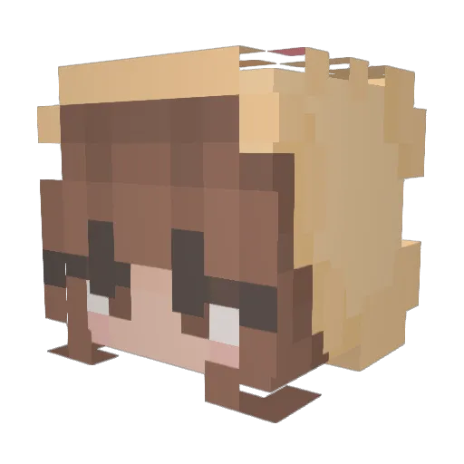 awesome1Panda Minecraft avatar head, 3D render