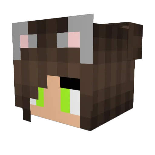 awesomeAdrienne Minecraft avatar head, 3D render