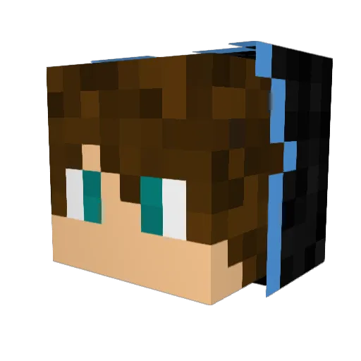 awesomeKL Minecraft avatar head, 3D render