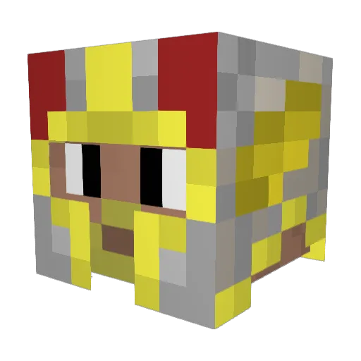 awesome_born Minecraft avatar head, 3D render