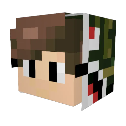 awesome_dude33 Minecraft avatar head, 3D render