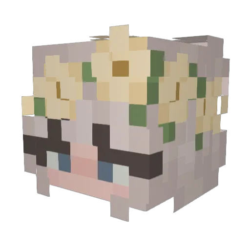awesome_ems Minecraft avatar head, 3D render