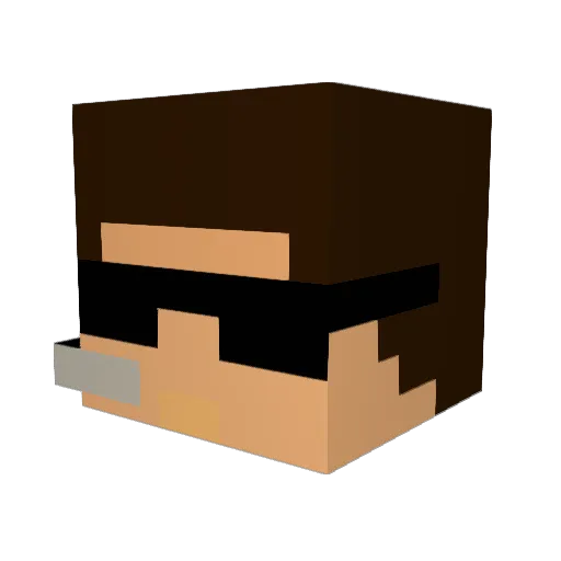 awesome_guy_2345 Minecraft avatar head, 3D render