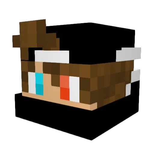 awesomeadrian Minecraft avatar head, 3D render