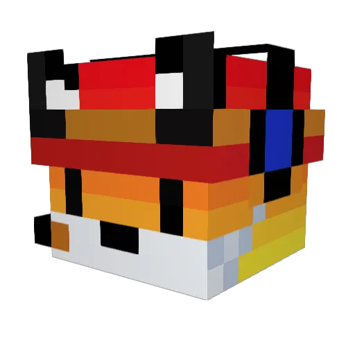 awesomeamyg Minecraft avatar head, 3D render