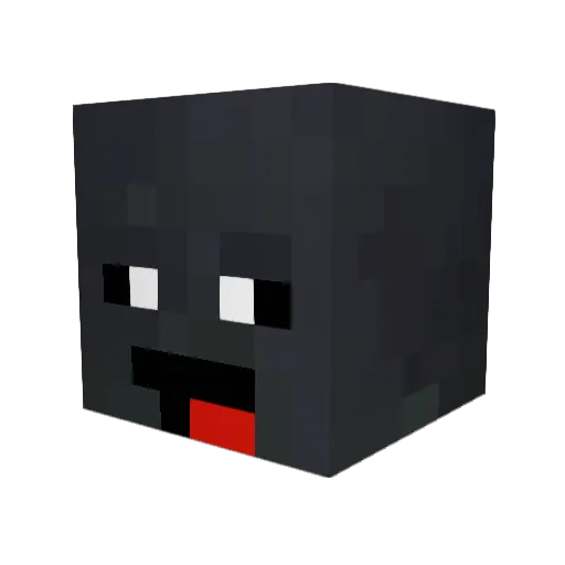 awesomebob111 Minecraft avatar head, 3D render