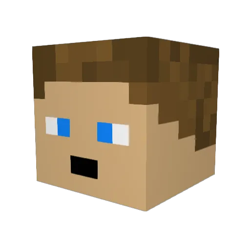 awesomecreature2 Minecraft avatar head, 3D render