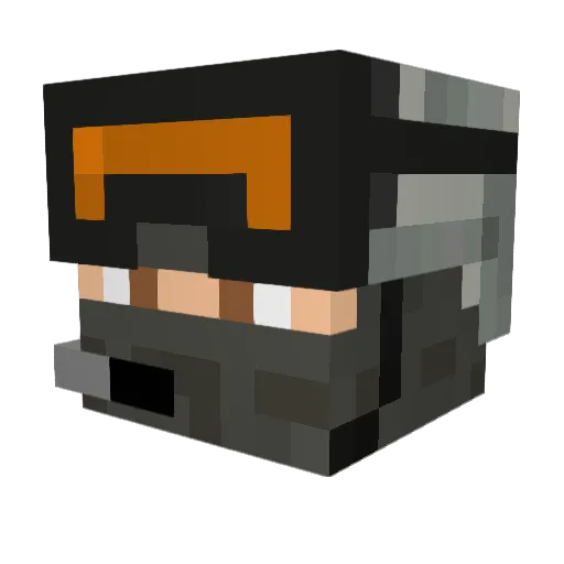 awesomecreeper54 Minecraft avatar head, 3D render