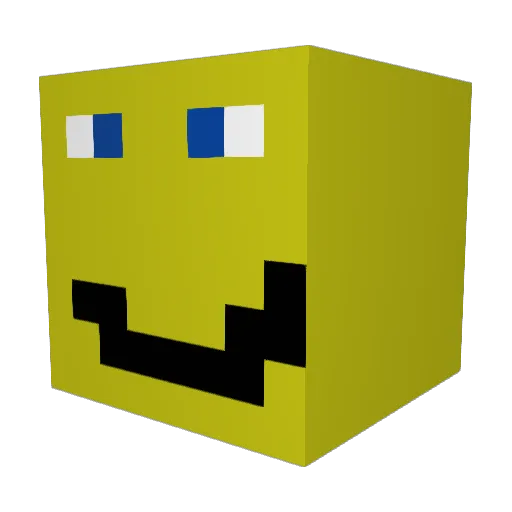 awesomecwg Minecraft avatar head, 3D render