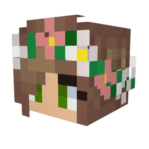 awesomegurl1206 Minecraft avatar head, 3D render