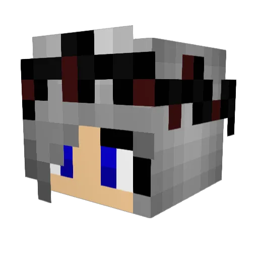 awesomegurl22 Minecraft avatar head, 3D render