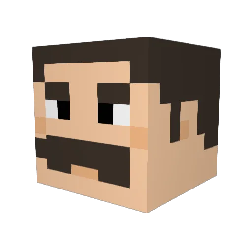 awesomeian13 Minecraft avatar head, 3D render