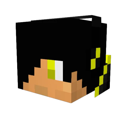 awesomej2 Minecraft avatar head, 3D render