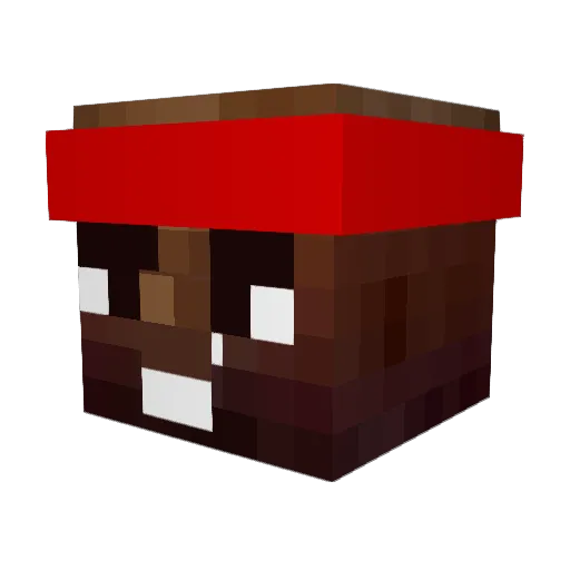 awesomejeffy Minecraft avatar head, 3D render