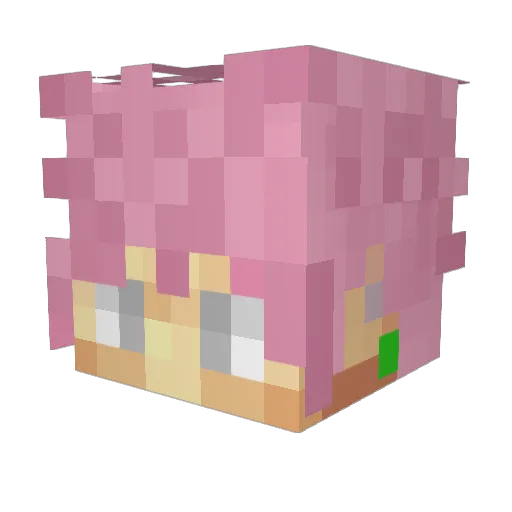 awesomekey10 Minecraft avatar head, 3D render