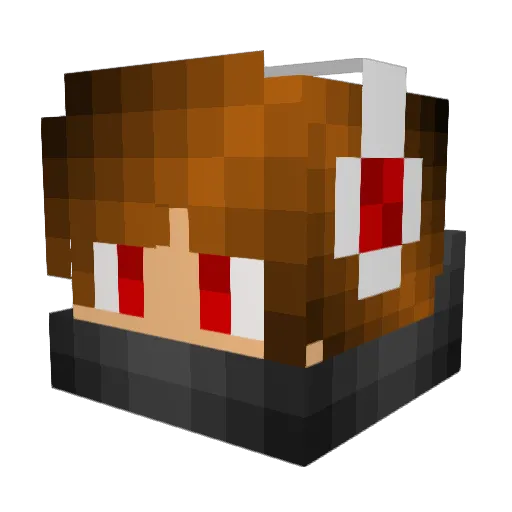awesomekingevan Minecraft avatar head, 3D render
