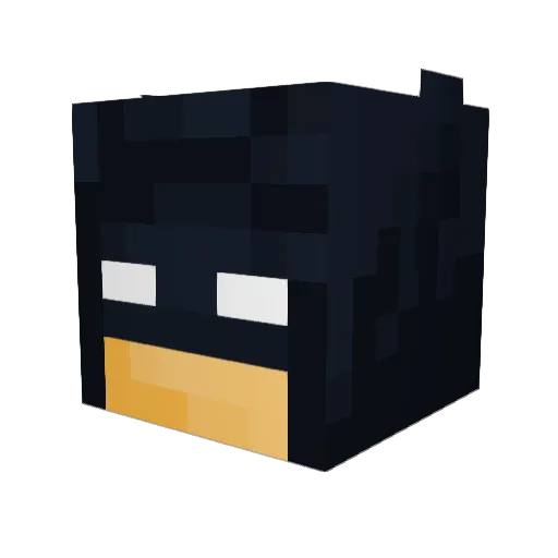 awesomekmk Minecraft avatar head, 3D render