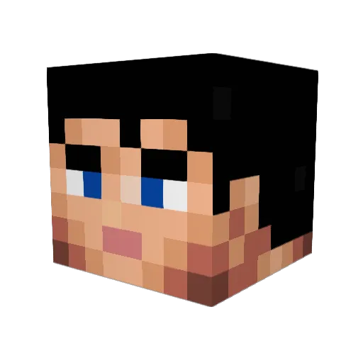 awesomeljc Minecraft avatar head, 3D render