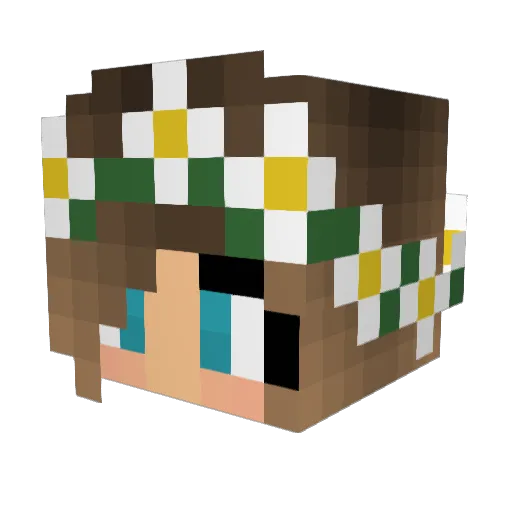 awesomella123 Minecraft avatar head, 3D render