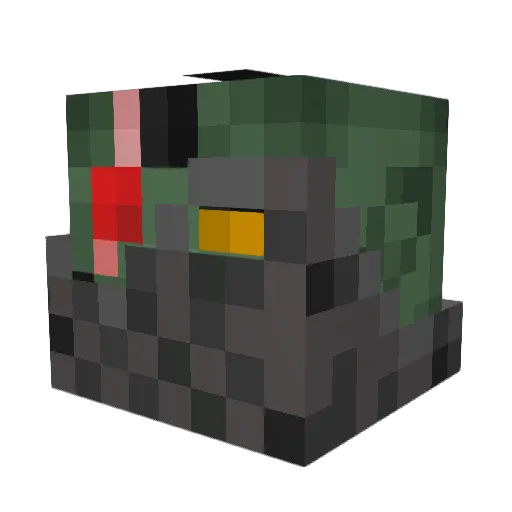 awesomeman5oo Minecraft avatar head, 3D render