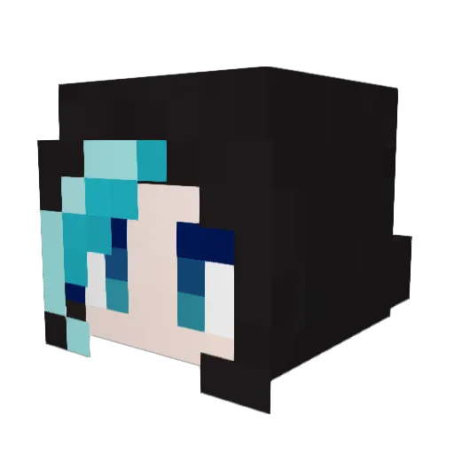 awesomemoose Minecraft avatar head, 3D render