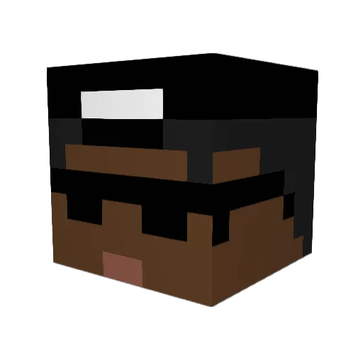 awesomeneko2004 Minecraft avatar head, 3D render