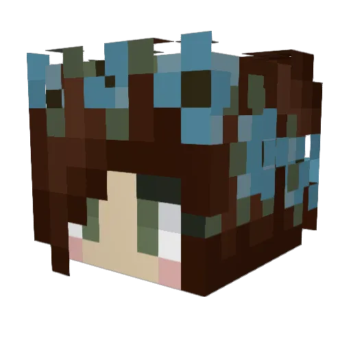 awesomeness1113 Minecraft avatar head, 3D render