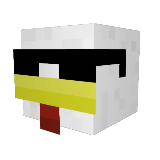awesomepc Minecraft avatar head, 3D render