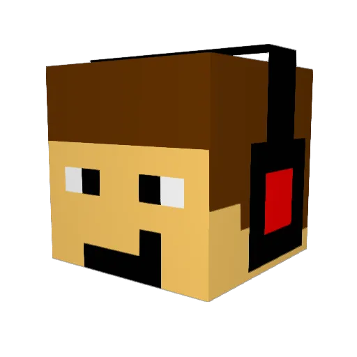 awesomepenguin05 Minecraft avatar head, 3D render