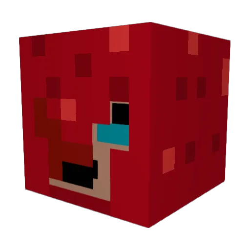 awesomerapha Minecraft avatar head, 3D render
