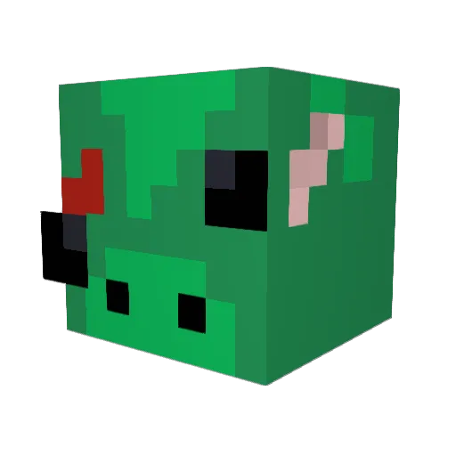 awesomesalor Minecraft avatar head, 3D render