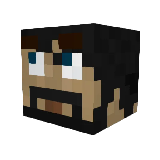 awesomeseen2000 Minecraft avatar head, 3D render