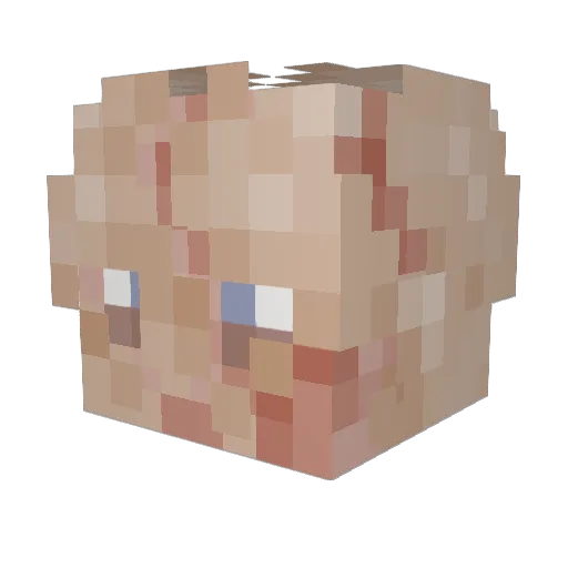 awesomesnoke Minecraft avatar head, 3D render