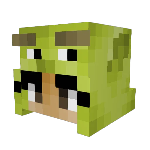 awesomestarr Minecraft avatar head, 3D render