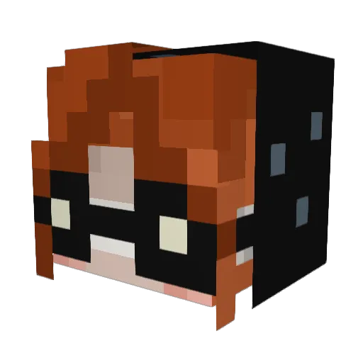 awethyst Minecraft avatar head, 3D render